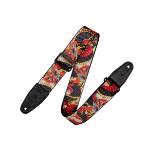 Levy's Poly Guitar/Bass Strap - Red Dragon