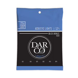 Darco Acoustic Guitar Strings 80/20 Bronze - Lights