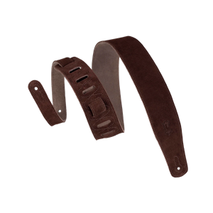 Levy's Simply Suede Series Guitar/Bass Strap - Brown