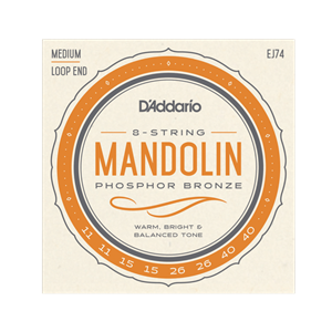 D'Addario EJ74 Medium Loop End Mandolin Strings