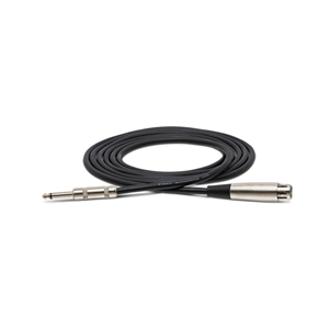 Hosa Microphone Cable, XLR3F to 1/4in TS 25ft