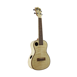 Amahi Forte Flamed Maple with Offset & Side Sound Hole - Concert