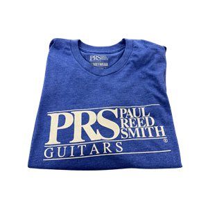 PRS Block Logo Tee, Heather Blue - Medium