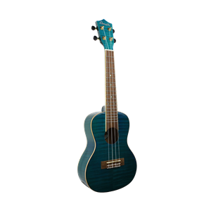 Amahi Flamed Maple Ukulele Blue - Concert