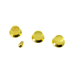 WD Stratocaster/UFO Style Knob Set Gold w/ Matching Tip