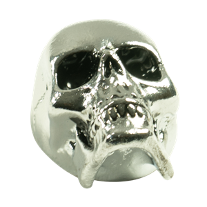 Q-Parts Jumbo Skull Knob II - Chrome