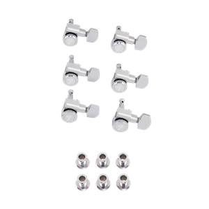Fender Locking Stratocaster/Telecaster Staggered Tuning Machines - Polished Chrome (6)