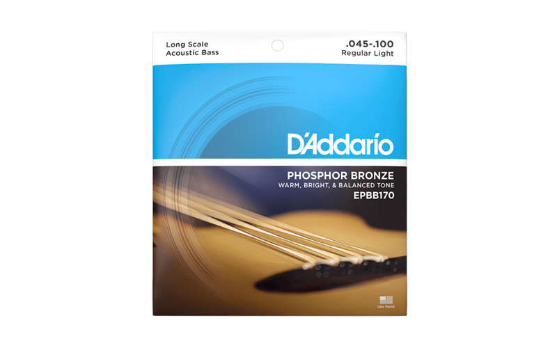 D'Addario 45-100 Regular Light Long Scale Acoustic Bass Strings