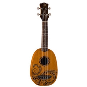 Luna Ukulele Pineapple Tattoo w/gigbag