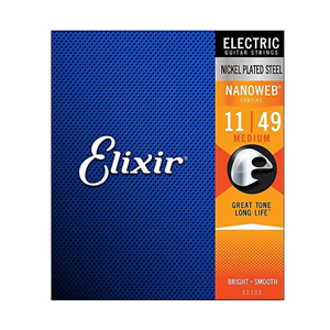 Elixir Medium Electric Strings w/Nanoweb Coating 11-49