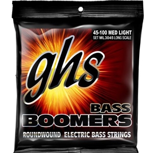 Ghs ML3045 Medium Light Roundwould Long Scale Bass Strings 45/100