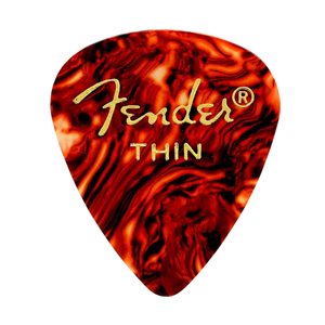 Fender Classic Celluloid Picks, Thin 351 Shape - Tortoise Shell