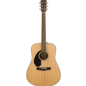 Fender® CD60S LEFT HANDED Dreadnought Acoustic Guitar in Natural Finish