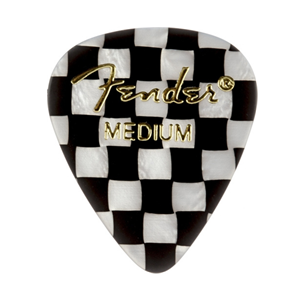 Fender Graphic Picks, Medium 351 Shape - Checker