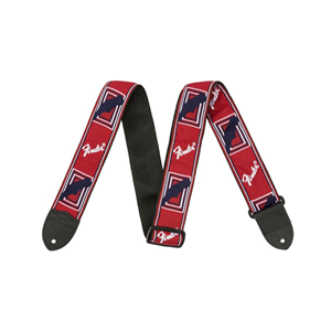 Fender Monogrammed Guitar/Bass Strap - Red/White/Blue