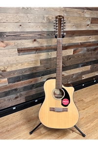 Fender CD60SCE 12 String Acoustic/Electric Guitar Natural