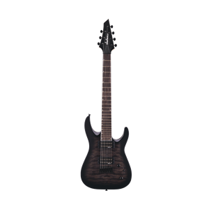 Jackson Dinky JS22 7-String Quilted Maple Transparent Black Burst