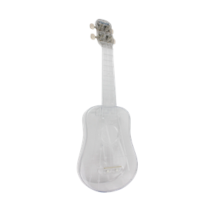 Amahi Crystal Clear Plastic Ukulele - Soprano