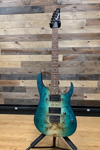 Ibanez Standard RG421PB Caribbean Shoreline Flat Burled Poplar Top