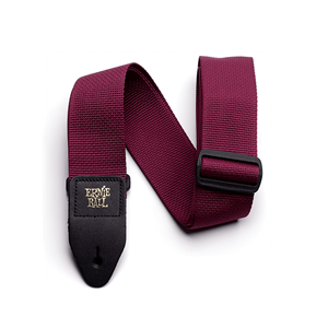 Ernie Ball Polypro Guitar/Bass Strap - Burgundy