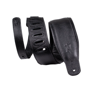 Levy's Staple Series Guitar/Bass Strap - Black Garment Leather