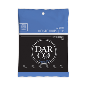 Darco 12-String 80/20 Bronze Light Acoustic Guitar Strings