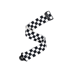 D'Addario Auto Lock Guitar/Bass Strap - Skater Checkerboard