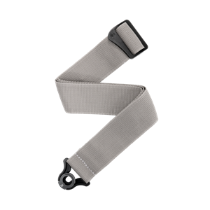 D'Addario Auto Lock Polypro Guitar/Bass Strap - Silver