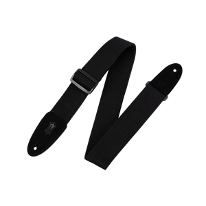 Levy's Cotton & Suede Series Guitar/Bass Strap - Black