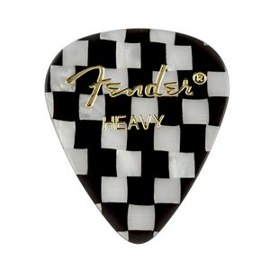 Fender Graphic Picks, Heavy 351 Shape - Checker