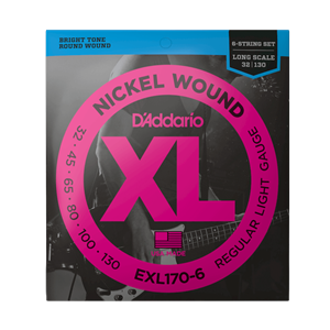 D'Addario Regular Light Long Scale 6-String Bass Strings