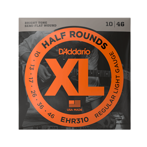 D'Addario EHR310 Half Rounds Regular Light Electric Guitar Strings