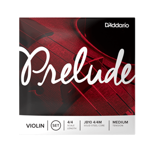 D'Addario Prelude Violin String Set, 4/4 Scale, Medium Tension