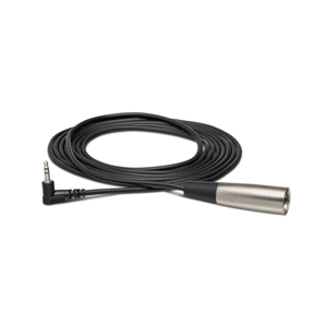 Hosa Microphone Cable, Right-Angle 3.5 Mm TRS To XLR3M 10ft