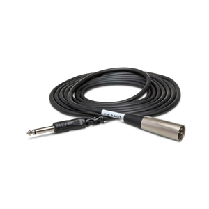 Hosa Unbalanced Interconnect, 1/4 In TS To XLR3M 3ft