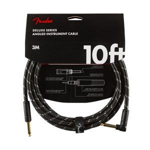 Fender Deluxe Series Tweed Instrument Cable 10ft - Black