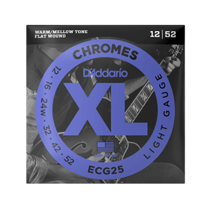 D'Addario ECG25 Flat Wound Light Electric Guitar Strings